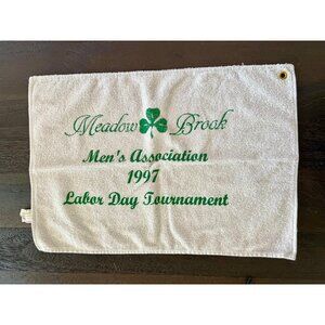 Golf Towel Meadow Brook Labor Day Tournament Clover Design